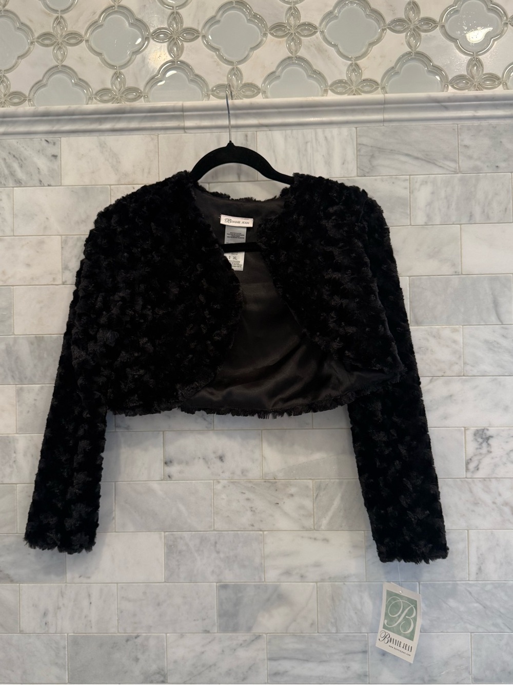 NWT fuzzy formal jacket for girls